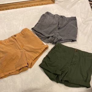 ⭐️2/$20⭐️ 3PAIR - Old Navy Shorts, Size Small, Olive green, Gray, mustard yellow